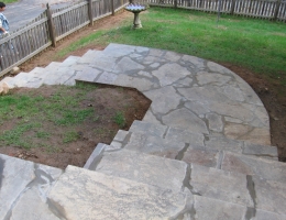 flagstone walkway