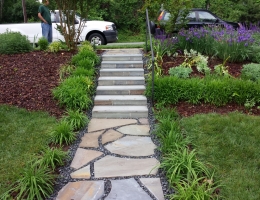 flagstone walkway