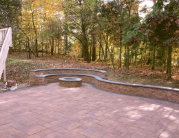 patio & seating wall